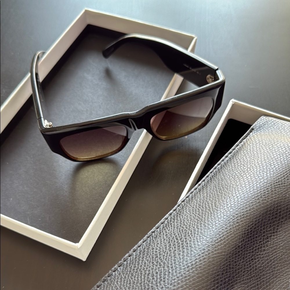 Celine Black and Brown Sunglasses with Sleek Design